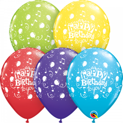 Qualatex 30cm Happy Birthday To You Latex Balloons