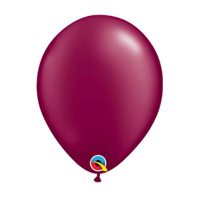Qualatex 30cm Pearl Burgundy Latex Balloon