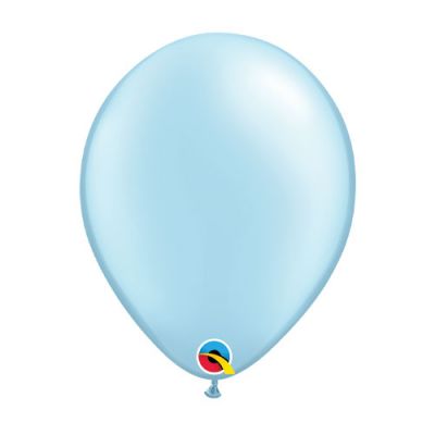 Qualatex 30cm Pearl Light Blue Latex Balloon