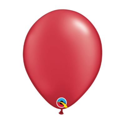 Qualatex 30cm Pearl Ruby Red Latex Balloon