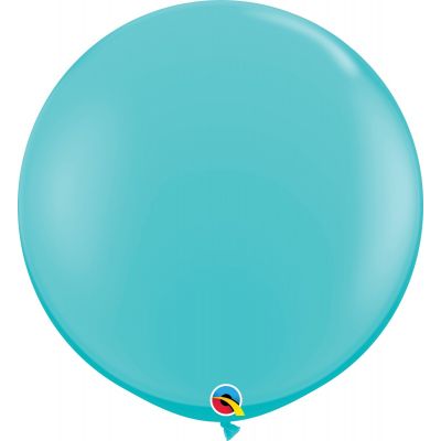 Qualatex 90cm Fashion Caribbean Blue Latex Balloon
