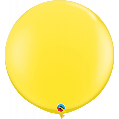 Qualatex 90cm Standard Yellow Latex Balloon