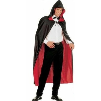 Red Black Reversible Hooded Cape