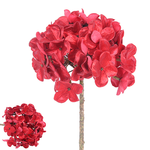 Red Hydrangea 50cm