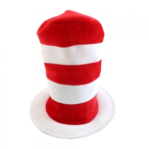 Red White Striped Top Hat