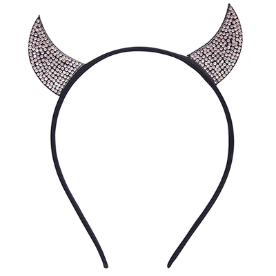 Rhinestone Devil Headband 1