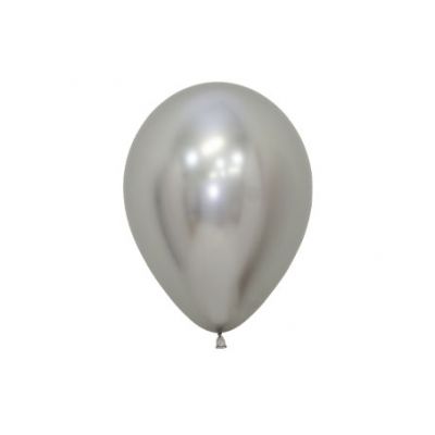 Sempertex 12cm Reflex Silver Latex Balloon