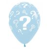 Sempertex 30cm Blue Question Marks Pastel Matte Latex Balloons