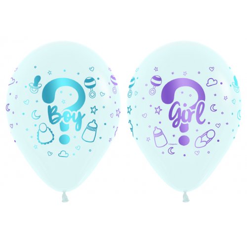 Sempertex 30cm Girl Or Boy Fashion White Latex Balloons