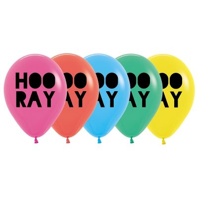 Sempertex 30cm Hooray Fashion Asst Latex Balloons