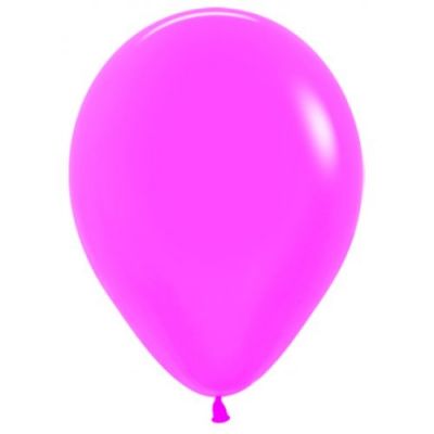 Sempertex 30cm Neon Fuchsia Latex Balloon