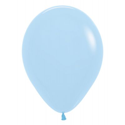 Sempertex 30cm Pastel Matte Blue Latex Balloon