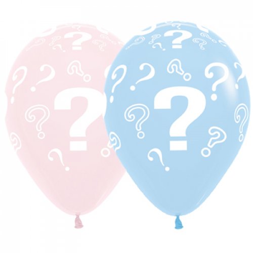 Sempertex 30cm Question Marks Pastel Matte Latex Balloons