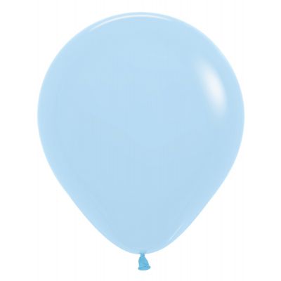 Sempertex 45cm Pastel Matte Blue Latex Balloon