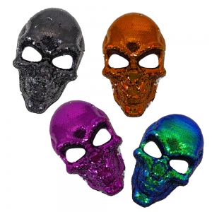 Sequin Skull Mask