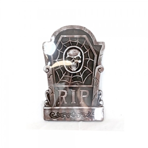 Tombstone with Skull RIP