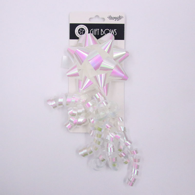 10 Star Curly Bow Iridescent