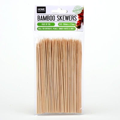 150pk Bamboo Skewers 2.5mm x 150mm