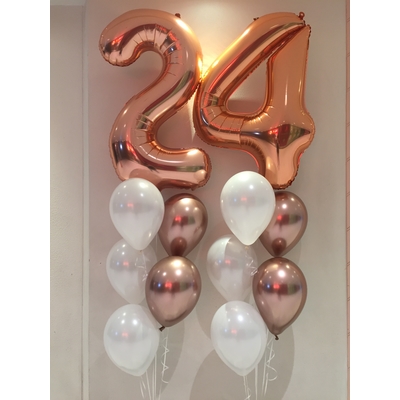 24th Birthday Balloon Bouquet