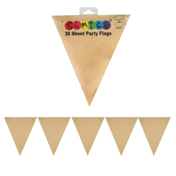 30pk Kraft Party Flag