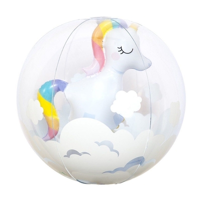 3D Inflatable Unicorn Beach Ball