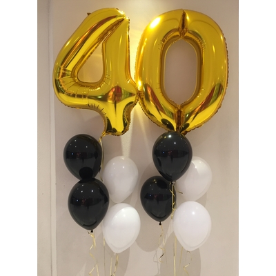 40th Milestone Birthday Balloon Bouquet