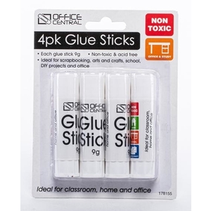 4pk Glue Sticks 8cm x 2cm