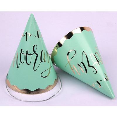4pk Luxe Mint Party Hats