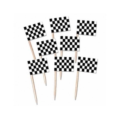 50pk Checkered Toothpicks 1