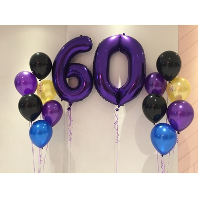 60th Milestone Birthday Balloon Bouquet