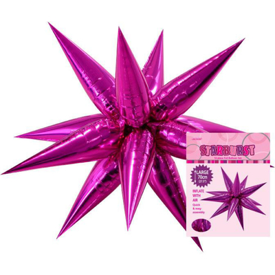 70cm Glitz Starburst Hot Pink 1