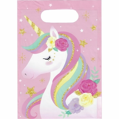 8pk Rainbow Unicorn Party Bags - Online Costume Shop - Australia