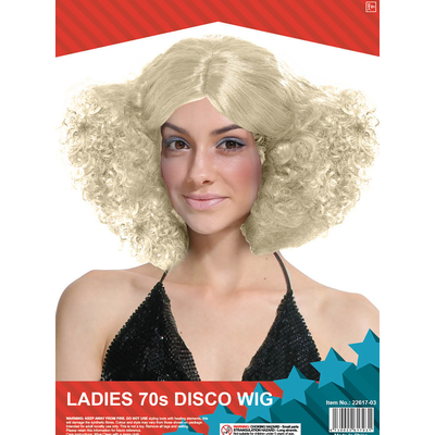 Ladies 70s Wig Blonde
