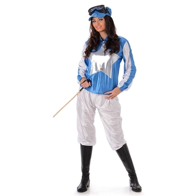Ladies Blue Jockey Costume
