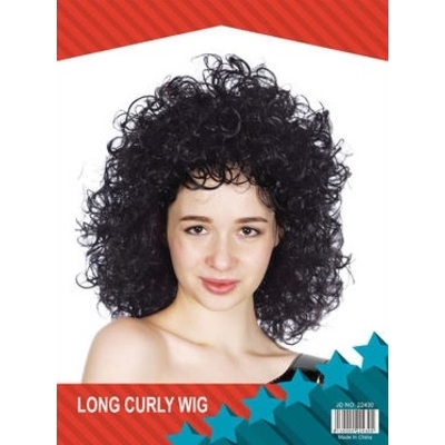 Long Curly Wig Black