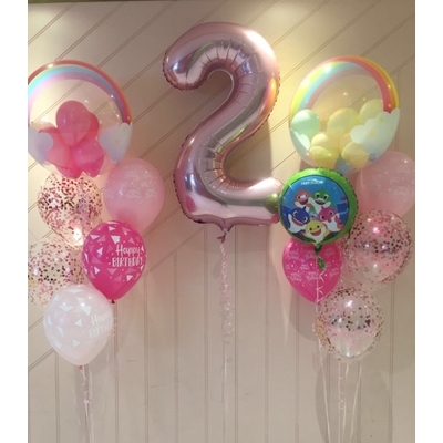 Lovely Pink Birthday Balloon Bouquet
