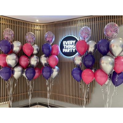 Magenta Purple Theme Balloon Bouquet