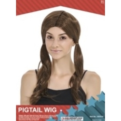 Pigtail Wig Brown