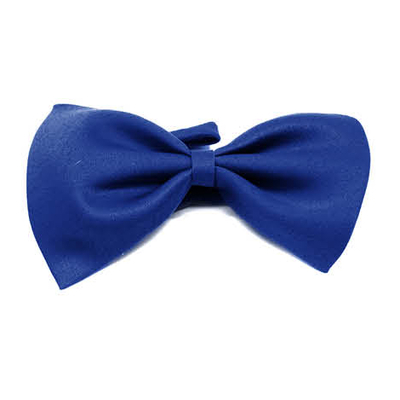 Plain Bow Tie Blue