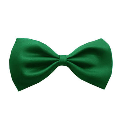 Plain Bow Tie Green