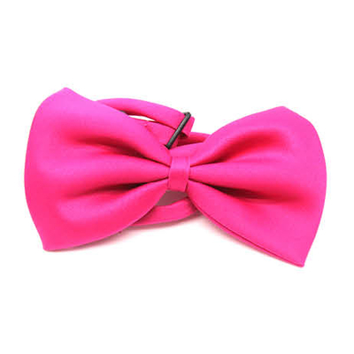 Plain Bow Tie Hot Pink