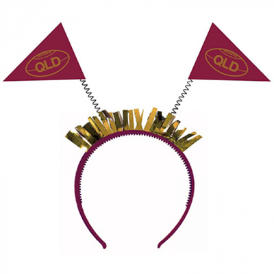 QLD Flag Headband with Fringe