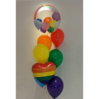Rainbow Colour Balloon Bouquet