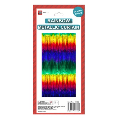 Rainbow Metallic Curtain