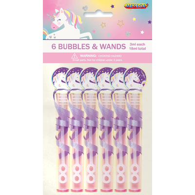 Unicorn 6 Bubbles Wands 1