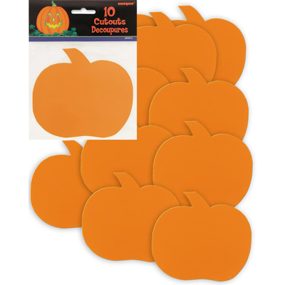 10pk Mini Pumpkin Cutouts 1