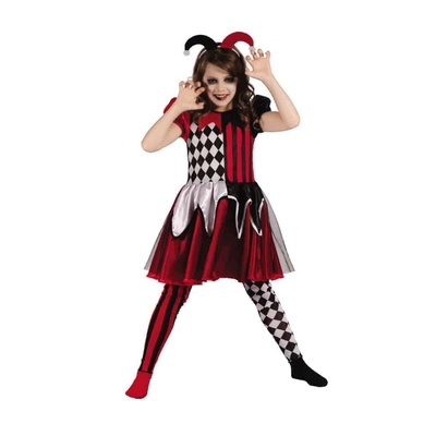 Girl Wicked Clown Costume
