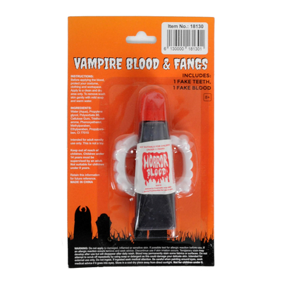 Horror Blood with Vampire Teeth