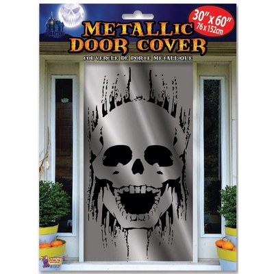 Metallic Skull Door Cover