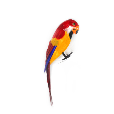 Red Blue Orange Fake Parrot